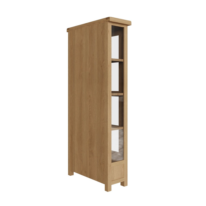 Country Oak Display Cabinet