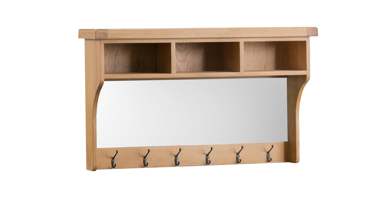 Country Oak Hall Shelf Unit