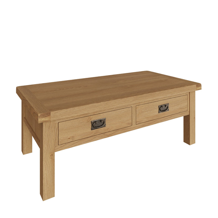 Country Oak Coffee Table Large