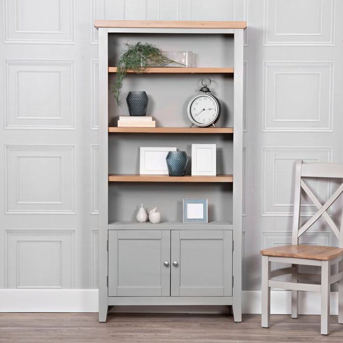 Eden Grey Large Bookcase