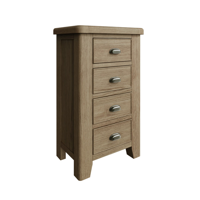 Weathered Oak 4 Drawer Chest