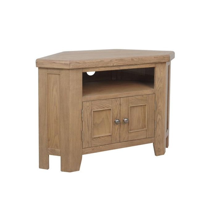 Weathered Oak Corner TV Unit