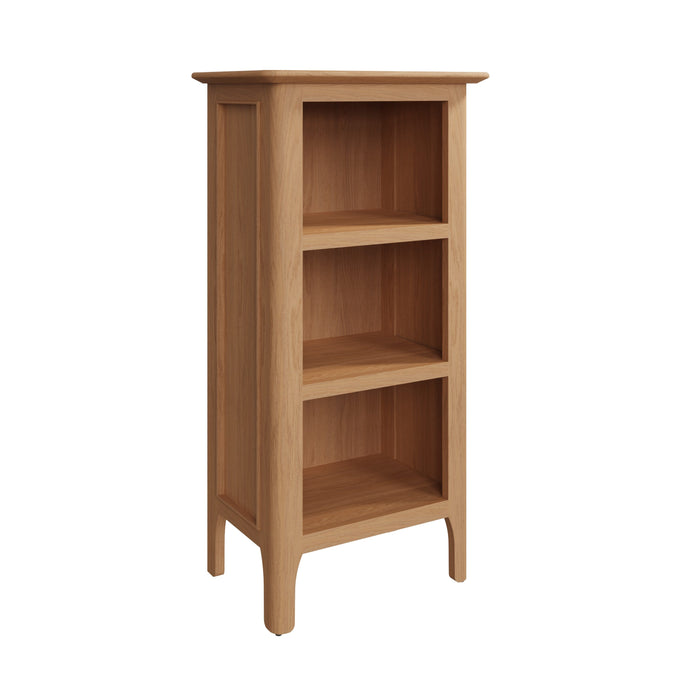 Belmont Oak Small Narrow Bookcase