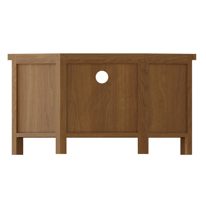 Truffle Oak Corner TV Unit