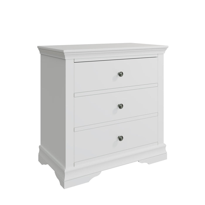 Wellington White Painted 3 Drawer Chest