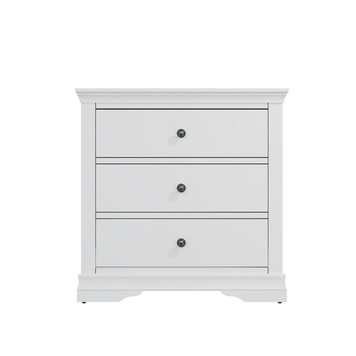 Wellington White Painted 3 Drawer Chest