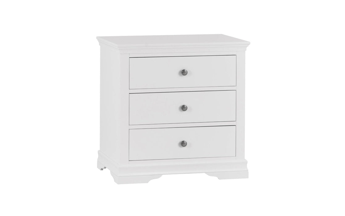 Wellington White Painted 3 Drawer Chest